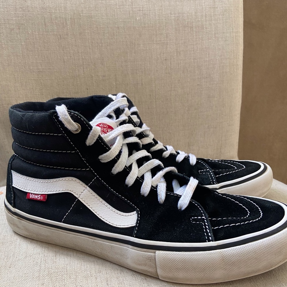 Vans high top skate shoes